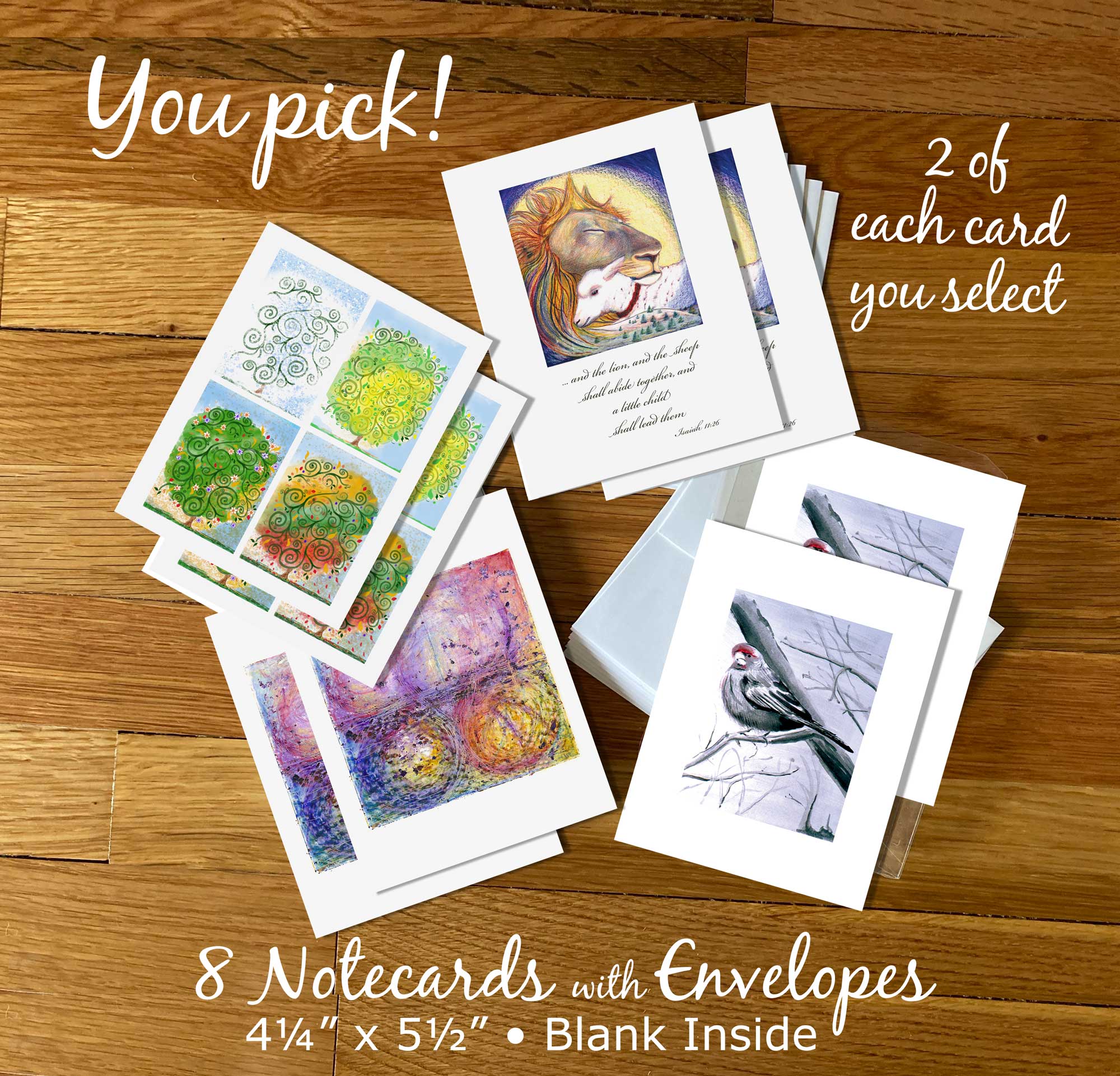 8 Packs of Small Notecards